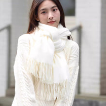 Kuluo Cashmere Scarf Rice Cartoon 2024 New Style Warm Scarf for Girls and Girls, Couple Giving Girlfriend Birthday Gift