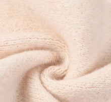 Shanghai Story 100% wool knitted cute little bear scarf 2024 new winter versatile thick scarf gift