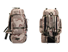 Outdoor 130L 120L Large Capacity Camouflage Travel Bag, Cotton Quilt, Luggage, Working, Moving, Waterproof Backpack