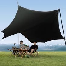 Updown Black Rubber Tent Outdoor Large Sunscreen Coating Picnic Full Set Camping Equipment Rain proof Sunshade Shed