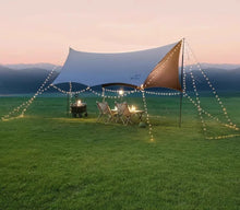 Updown black rubber canopy tent outdoor large sunscreen coating picnic rainproof sunshade complete camping equipment