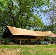 Large size canopy outdoor black glue sunscreen large size extra thick rainstorm prevention customized camping sunshade tent camping