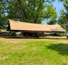 Large size canopy outdoor black glue sunscreen large size extra thick rainstorm prevention customized camping sunshade tent camping