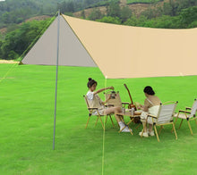 Outdoor Sky Tent Camping Camping Picnic Rain proof Black Glue Sunscreen Sunshade Cloth Portable Equipment Supplies QG