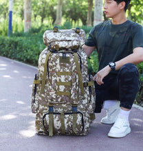 100 liter large capacity backpack for men, waterproof travel, outdoor hiking bag, camping, work, luggage, travel