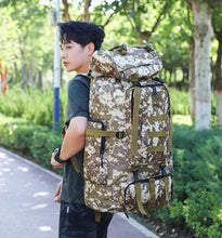 100 liter large capacity backpack for men, waterproof travel, outdoor hiking bag, camping, work, luggage, travel