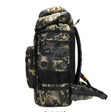 Men's hiking backpack 70 liters, large capacity camouflage camping backpack, outdoor women's luggage backpack