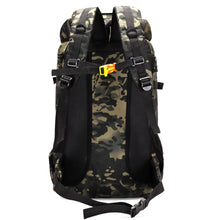 Men's hiking backpack 70 liters, large capacity camouflage camping backpack, outdoor women's luggage backpack
