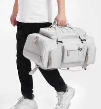 Men's Fashion Outdoor Travel Backpack Women's Large Capacity Backpack Multi functional Mountaineering Bag Dry Wet Separation Bag