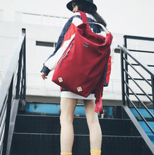 Large capacity backpack, female student backpack, hand-held nylon lightweight sports and fitness couple backpack, men's and women's travel bag