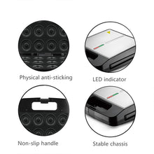 110V American standard household 12 hole donut machine, dessert electric pancake maker, baking children's cake machine, double-sided breakfast machine