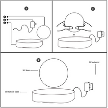 Maglev Moon Lamp 18CM Decorative Table Lamp New High level Creative Nightlight Mid-Autumn Festival Valentine's Day Gift