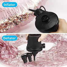 Mini Electric Air Pump with 3 Nozzles Inflator Deflator for Air beds Swimming Ring Inflatable Pool Toys 110V AC