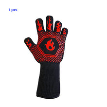 BBQ Anti-Scald Gloves Heat Resistant Oven Kitchen Non-Slip Gloves
