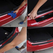 Universal Car Rear Bumper Sill Protector Rubber Plate Cover Guard Trim Cushion 90cm Car Style