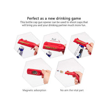 Portable Tool Creative Flying Launcher Bottle Beer Opener Drink Opening Gun Shaped Bottle Lids Shooter