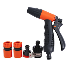 Garden Irrigation System High Quality Soft Grip Hose Water Nozzles High Pressure Garden Plastic 2 Pattern Hose Spray Gun Set
