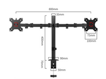 Manufacturer customized dual screen display bracket, office desktop fixture bracket, 360 degree rotating lifting bracket arm