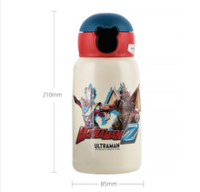 Cup Bear Children's Insulated Cup Intelligent Display Temperature Straw Water Cup Ultraman Co branded Large Capacity Insulated Cup