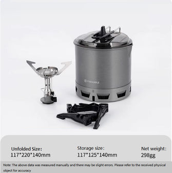 Hiking Set BC Outdoor Stove Pot Camping Cookware Set Self driving Tour Cooking Tool