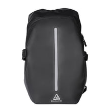 Outdoor cycling backpack Motorcycle large capacity reflective black helmet bag anti-spill multi-function portable computer bag