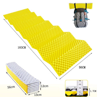 Outdoor single person egg trough folding moisture-proof mat camping thick ground mat afternoon sleeping mat tent egg nest portable