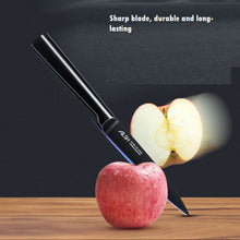 German stainless steel fruit knife, household melon and fruit knife, small and long with knife cover, peeler, scraper, portable case