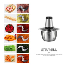 Kitchen household electric meat grinder 110V multifunctional meat grinder 3L stainless steel large capacity meat filling machine