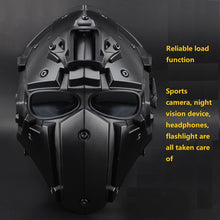 New tactical outdoor cycling helmet with mask and integrated toe cap helmet