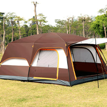 Factory wholesale outdoor canopy tent, two bedroom one living room, 5-8 people, 8-12 people, sun and rain protection camping tent