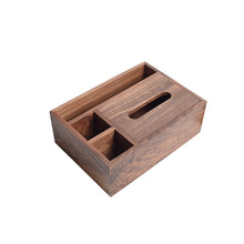 Black walnut tissue box, home tea table decoration, remote control, multifunctional storage box, paper drawer, retro office desk