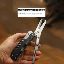 Outdoor multifunctional folding knife, portable knife scissors, emergency disaster prevention and preparedness, vehicle mounted folding scissors