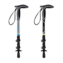 Carbon fiber external locking T-handle curved handle hiking cane outdoor hiking cane