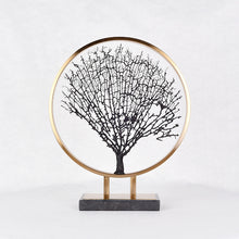 Living room decorations are simple and exquisite. Sea iron tree electroplating, wire drawing, rust proof, moisture-proof metal home decoration, iron art decorations