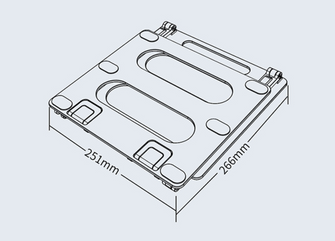 Laptop aluminum alloy bracket with height increase and heat dissipation, adjustable for reading, tablet support, learning, office, wholesale