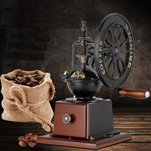 Household coffee bean grinder, hand cranked coffee grinder, hand cranked bean grinder, large handwheel bean grinder