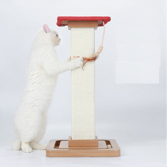 Pet cat puzzle toy new wooden Roman pillar large cat scratch pillar toy