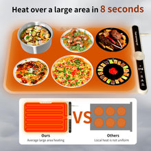 Hot selling multifunctional food heating plate mat, household heating plate mat, flexible silicone rollable dining table insulation board