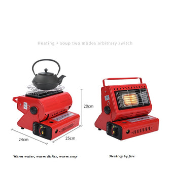 Portable outdoor heating stove dual-use liquefied gas portable mini tent heater baking stove