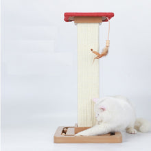 Pet cat puzzle toy new wooden Roman pillar large cat scratch pillar toy