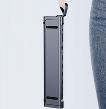 New Hub Converter Stand 9-in-1 Aluminum Alloy Folding PD Fast Charging Laptop Stand with Mesh Port