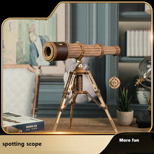 Single tube telescope 3D puzzle assembly model wooden toy birthday gift creative gift