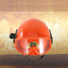 Forest fire protection helmet with flame retardant and goggles, equipped with flashlight safety protection helmet