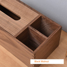 Black walnut tissue box, tea table, living room desktop tissue, remote control storage box, wooden tea table, paper drawer, household use