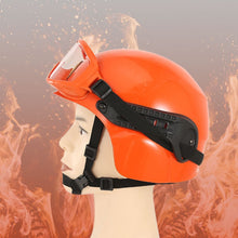 Forest fire protection helmet with flame retardant and goggles, equipped with flashlight safety protection helmet