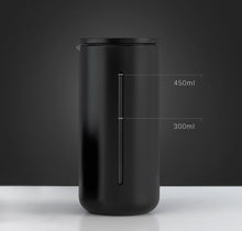 Small U-shaped press pot French household heat-resistant glass coffee machine, hand brewed filter coffee utensil 450ML