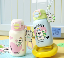 2024 Children's Insulated Cup 316L High Beauty Water Bottle for Male and Female Students High Beauty Double Drinking Straw Water Cup