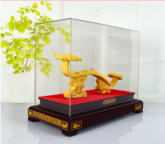 Rongsha Golden Ruyi Decoration Wishing Birthday Opening, Moving into a New Home, Home Decoration, Wine Cabinet, Entrance, Office Decoration