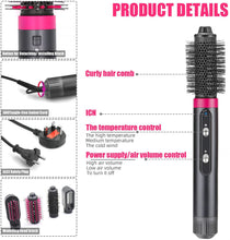 4-in-1 hot air comb, hair changing hair dryer, curly hair straightener, multifunctional three speed hair dryer