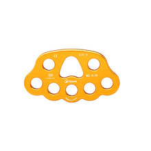 Outdoor climbing rescue 8-hole force plate anchor splitter Climbing finger plate exploration expansion load-bearing rope splitter